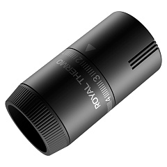 Термостатическая головка Royal Thermo Design жидкостная, М30х1,5, пластик, 7-28, черный