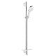Душевой гарнитур Grohe Rainshower SmartActive 130, белая луна (26578LS0)