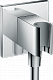 Подключение душевого шланга с держателем Hansgrohe Fixfit Porter Square 26486000