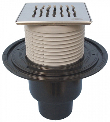 Трап HL 310NPr-3000 с Сухим сифоном, с решеткой 3123 Трап HL 310NPr-3000 с Сухим сифоном, с решеткой 3123