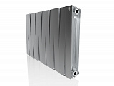 Биметаллический секционный радиатор отопления Royal Thermo PianoForte Satin Silver 500 / 12 секций