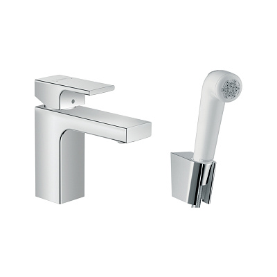 Смеситель для раковины Hansgrohe Vernis Shape, с гигиеническим душем, хром Смеситель для раковины Hansgrohe Vernis Shape, с гигиеническим душем, хром