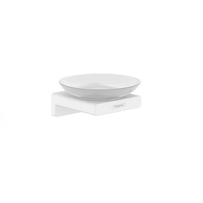 Мыльница Hansgrohe AddStoris матовый белый 41746700