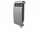 Биметаллический секционный радиатор отопления Royal Thermo Biliner 500 / Silver Satin / 4 секции нижнее правое подключение