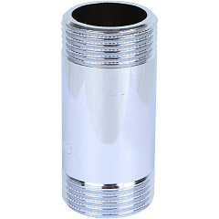 Удлинитель Stout 1/2x70мм из латуни, хромированный, резьба наружная