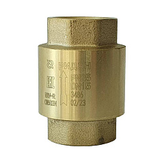 Клапан обратный Ридан пружинный NRV-R, DN15, PN25, G 1/2 (065B8324R)