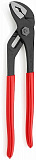 Переставные клещи KNIPEX с гребенчатым шарниром, 34 мм (1 5/16 ), под ключ 36 мм, 250 мм, серые, 1К ручки