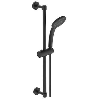 Душевой гарнитур Ideal Standard IDEALRAIN SOFT M1 , 1-функциональной душевой лейки, диаметр 100 мм, матовый черный BD142XG
