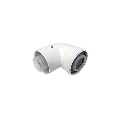 Угол Camino 90 градусов 60/100 mm Condensing (мама-папа) (CE.00.34 C)