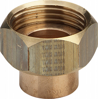 Переходник Viega под пайку 42 мм х G 1 3/4 НГ, из бронзы (артикул 288358)