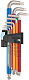 Набор Г-образных ключей WERA 3967/9 TX SXL Multicolour HF TORX Stainless 1 с фиксацией, нерж., 9 пр. TX 8/9/10/15/20/25/27/30/40