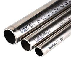 Труба VALTEC из нержавеющей стали, 15 x 1,0 мм, 4 метра (VTi.900.304L.1510R)