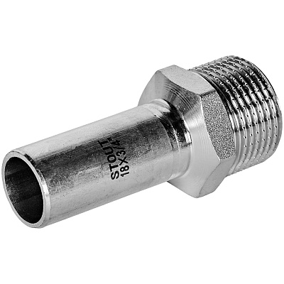 Вставка переходная Stout из нержавеющей стали 18х3/4 НПр-НР (SSS-2024-001834)
