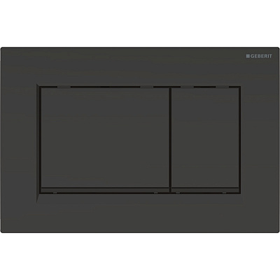 Панель смыва Geberit Sigma 30, для унитаза, черный, клавиши прямоугольные