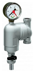 Фильтр для воды FAR 100мкм, с магнитом, с манометром, Max: 95 C, 25 бар. поворотный 3/4 ВР