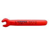 Ключ гаечный рожковый KNIPEX дюймовый VDE, размер под ключ 1/4 , 108 мм, диэлектрический