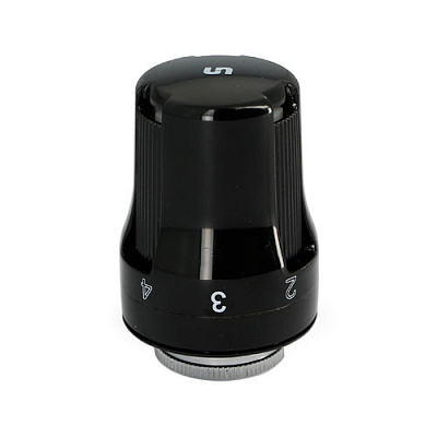 Термостатическая головка UNI-FITT DX M30х1,5, чёрная