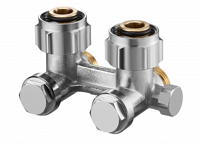 Узел нижнего подключения Oventrop Multiflex F ZBU 3/4 угловой, с преднастройкой Узел нижнего подключения Oventrop Multiflex F ZBU 3/4 угловой, с преднастройкой