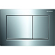 Кнопка смыва Geberit Omega 30 двойной смыв, хром глянц./хром мат. 115.080.KH.1
