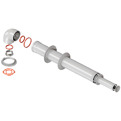 Комплект дымохода Rommer АНТИЛЕД 60/100 - 1000мм (IMMERGAS)