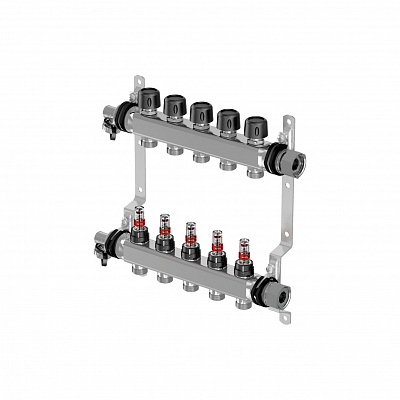 Коллектор Uponor Vario S с расходомерами FM 8 контуров
