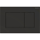 Панель смыва Geberit Sigma 30, для унитаза, черный матовый, клавиши прямоугольные