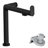 Смеситель для кухни Hansgrohe Aqittura M91 240 подключение к фильтру, матовый чёрный 76804670