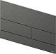 Панель смыва TECE square II, металл, PVD Brushed Black Chrome