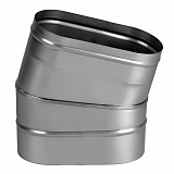 Отвод Вулкан VOR d120x240 овальный 15 град. по узкой стороне