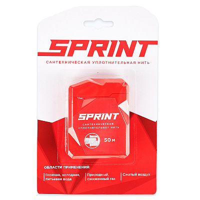 Уплотнительная нить Сантехмастер SPRINT сантехническая 50 метров бокс, блистер