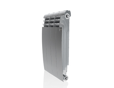 Биметаллический секционный радиатор отопления Royal Thermo Biliner Satin Silver 500 / 4 секции