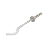 Кронштейн Valfex штыревой плоский с дюбелем 7х300 мм