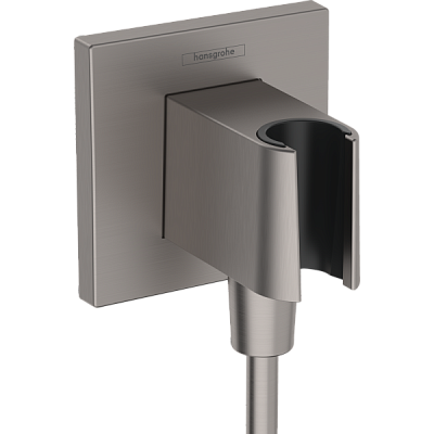 Подключение душевого шланга Hansgrohe Fixfit E 26889340, черный хром