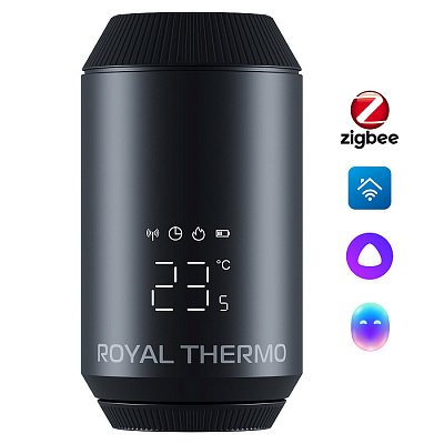 Термостат электронный Royal Thermo SMART HEAT 2.0, 5-30, М30х1,5 черный (RATESH23015BL)