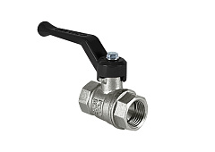 Кран шаровой Valfex латунный DeltaPro для воды 1 1/2 ВР/НР рычаг, НИКЕЛИР-Й