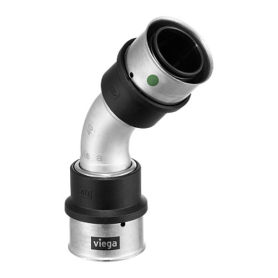 Отвод Viega SmartPress 45 гр. 25, модель 6726 Отвод Viega SmartPress 45 гр. 25, модель 6726
