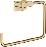 Кольцевой держатель полотенец Hansgrohe AddStoris шлифованная бронза 41754140