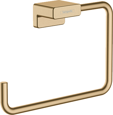 Кольцевой держатель полотенец Hansgrohe AddStoris шлифованная бронза 41754140