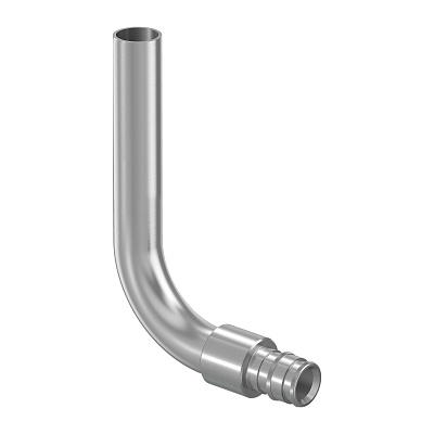 Угольник Usystems Smart Radi из никелированной латунной трубки 16-15 L=300мм, тип 1