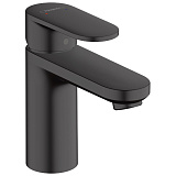 Смеситель для раковины Hansgrohe Vernis Blend 100, без донного клапана, матовый черный