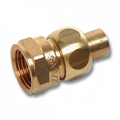 Сгон Sanha 4340g, ВП-ВР, самоуплотняющийся, бронза, 22x1/2