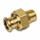 Сгон Sanha 8333G, ВПр-НР с плоским уплотнением, бронза, 15x3/4