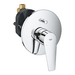 Встраиваемый смеситель Grohe BauEdge для ванны (внешняя и встраиваемая части), хром