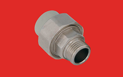 Муфта полипропиленовая FV-Plast 25х3/4 НР с разъемным соединением, 237025