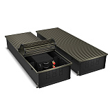 Внутрипольный конвектор с естественной конвекцией Royal Thermo 190/400/2400-RG-U-DB