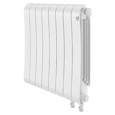 Биметаллический секционный радиатор отопления Royal Thermo Infinity 500 V Белый / 8 секций Биметаллический секционный радиатор отопления Royal Thermo Infinity 500 V Белый / 8 секций
