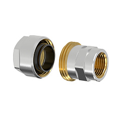 Фитинг резьбовой латунный Flamco Plus для стальных труб 3/4х3/4 ВР, DVGW