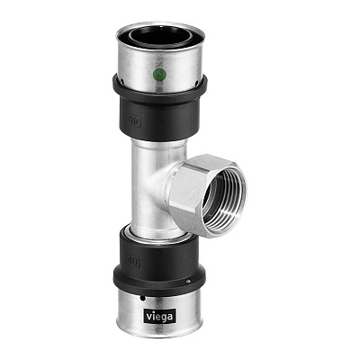 Тройник Viega SmartPress переходной 16 x Rp 1/2 x 16, модель 6717 Тройник Viega SmartPress переходной 16 x Rp 1/2 x 16, модель 6717