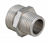 Ниппель VALTEC переходной 3/8 х 1/4 наружная резьба, никелированная латунь
