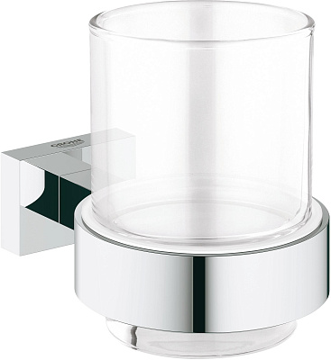 Стакан Grohe Essentials Cube с держателем 40755001